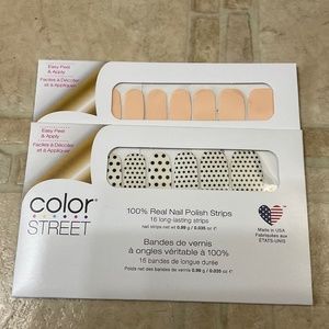 Color Street - lot of 2 - Havanna Honey & Polka Dot.Com (overlay) - sealed